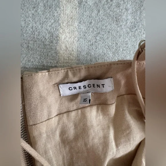 Tan / Cream Lisa Peplum Tank Top Pleated Detail - Picture 7 of 7